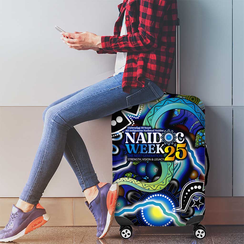 Carved in Culture Naidoc Week 2025 Luggage Cover Aboriginal Indigenous Art