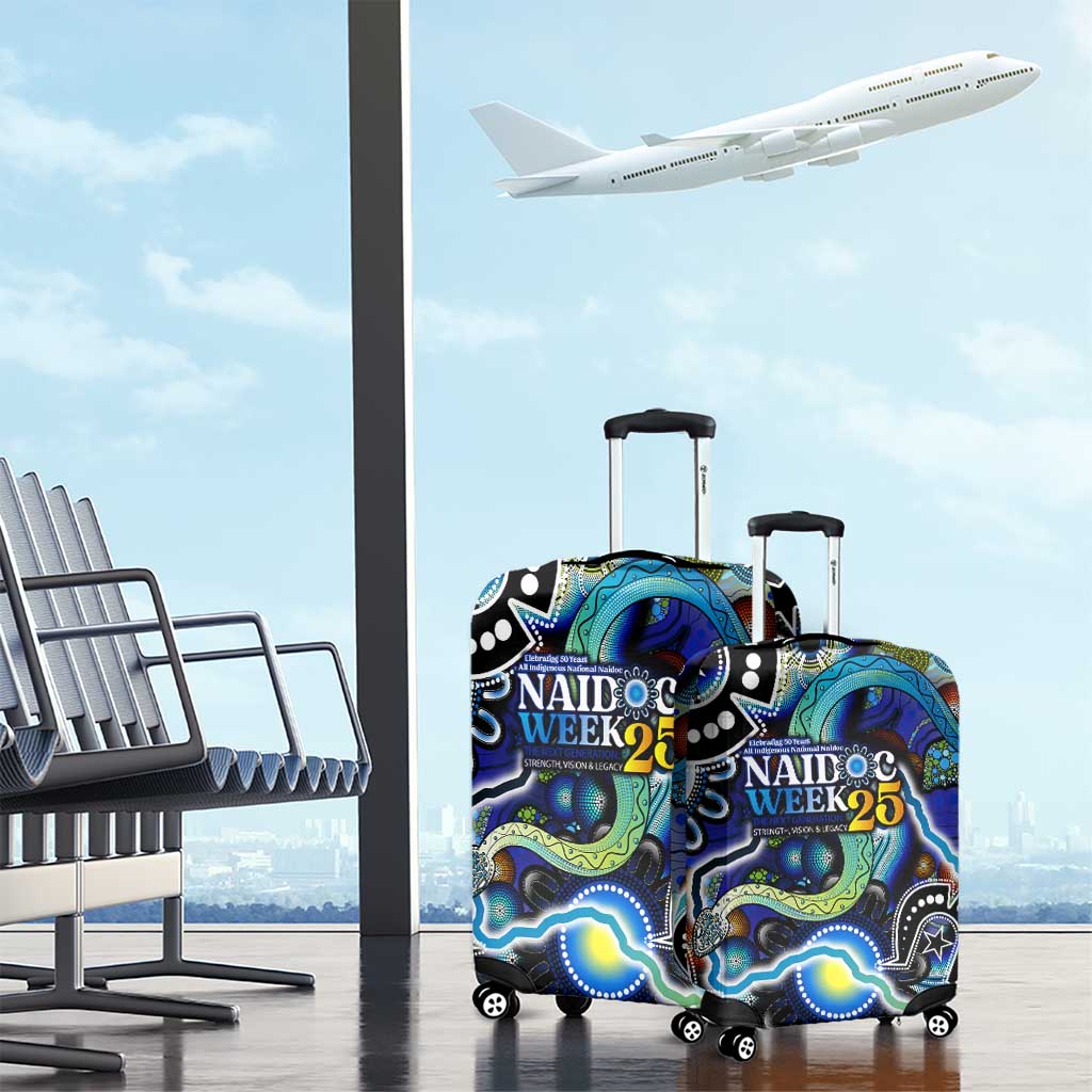 Carved in Culture Naidoc Week 2025 Luggage Cover Aboriginal Indigenous Art