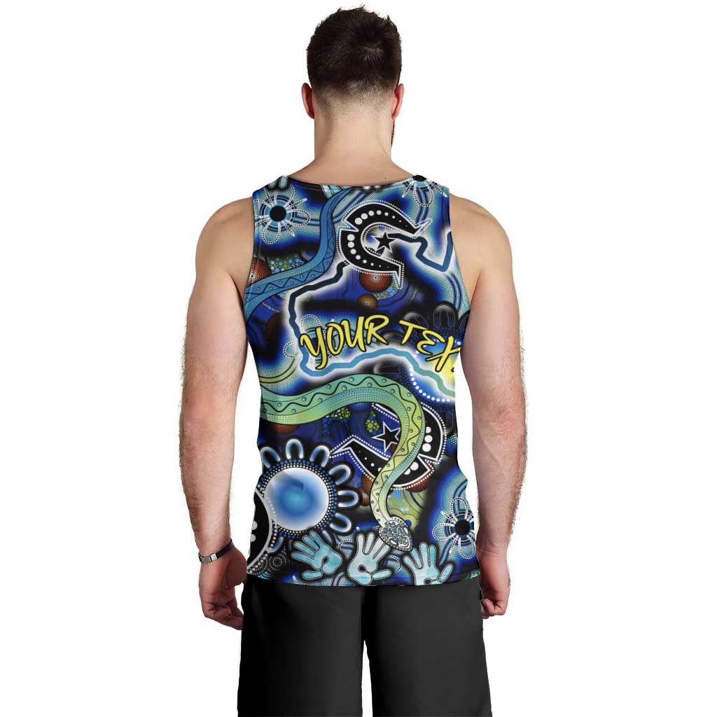 Personalised Carved in Culture Naidoc Week 2025 Men Tank Top Aboriginal Indigenous Art