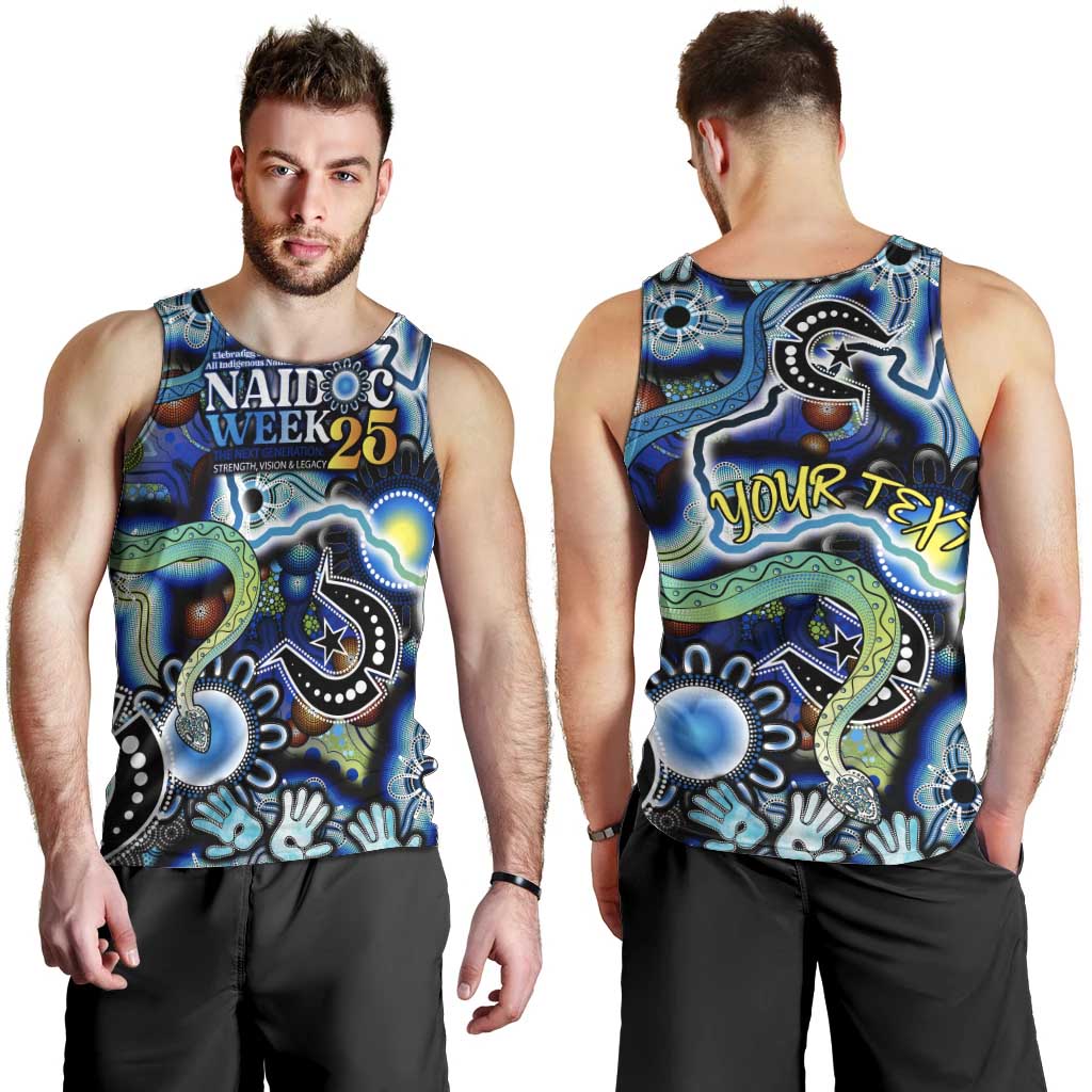 Personalised Carved in Culture Naidoc Week 2025 Men Tank Top Aboriginal Indigenous Art