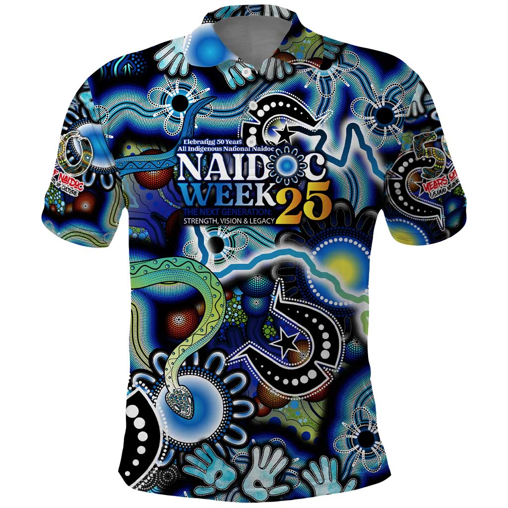 Personalised Carved in Culture Naidoc Week 2025 Polo Shirt Aboriginal Indigenous Art