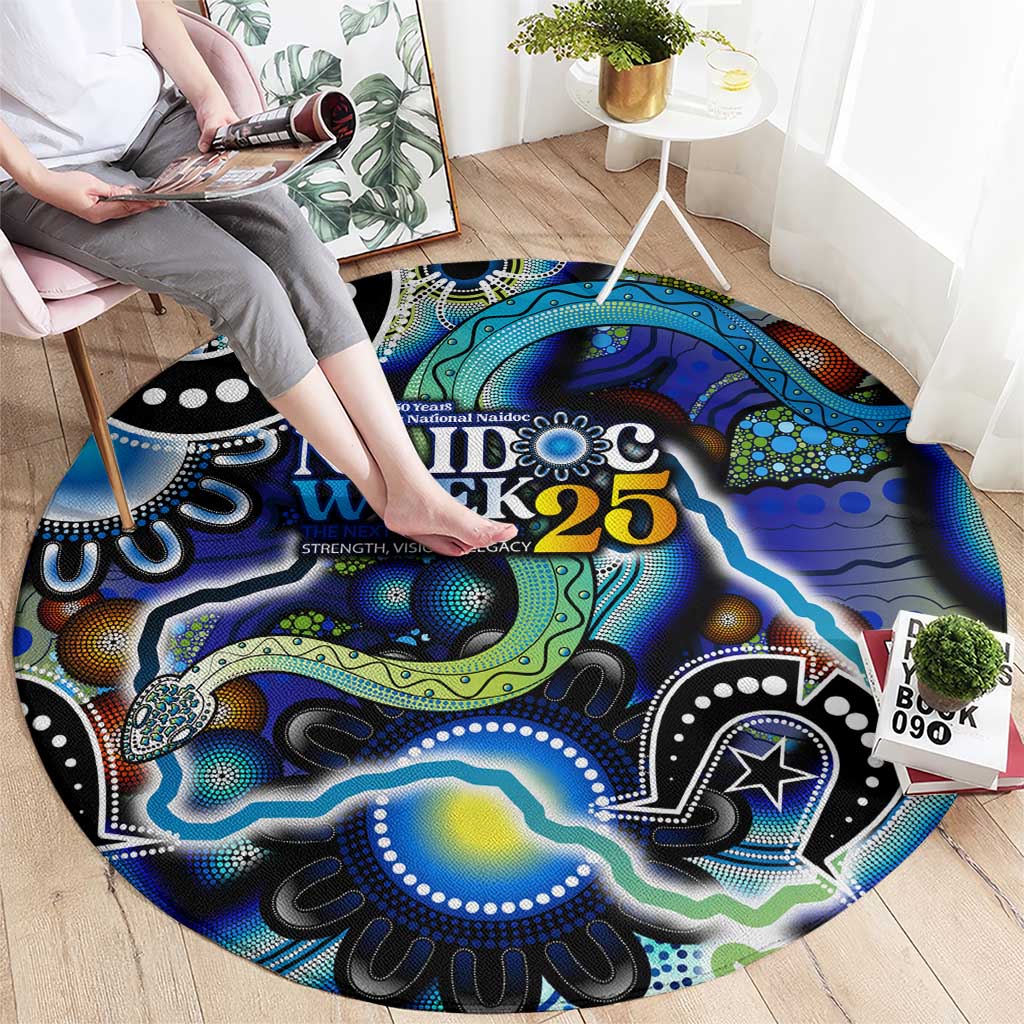 Carved in Culture Naidoc Week 2025 Round Carpet Aboriginal Indigenous Art