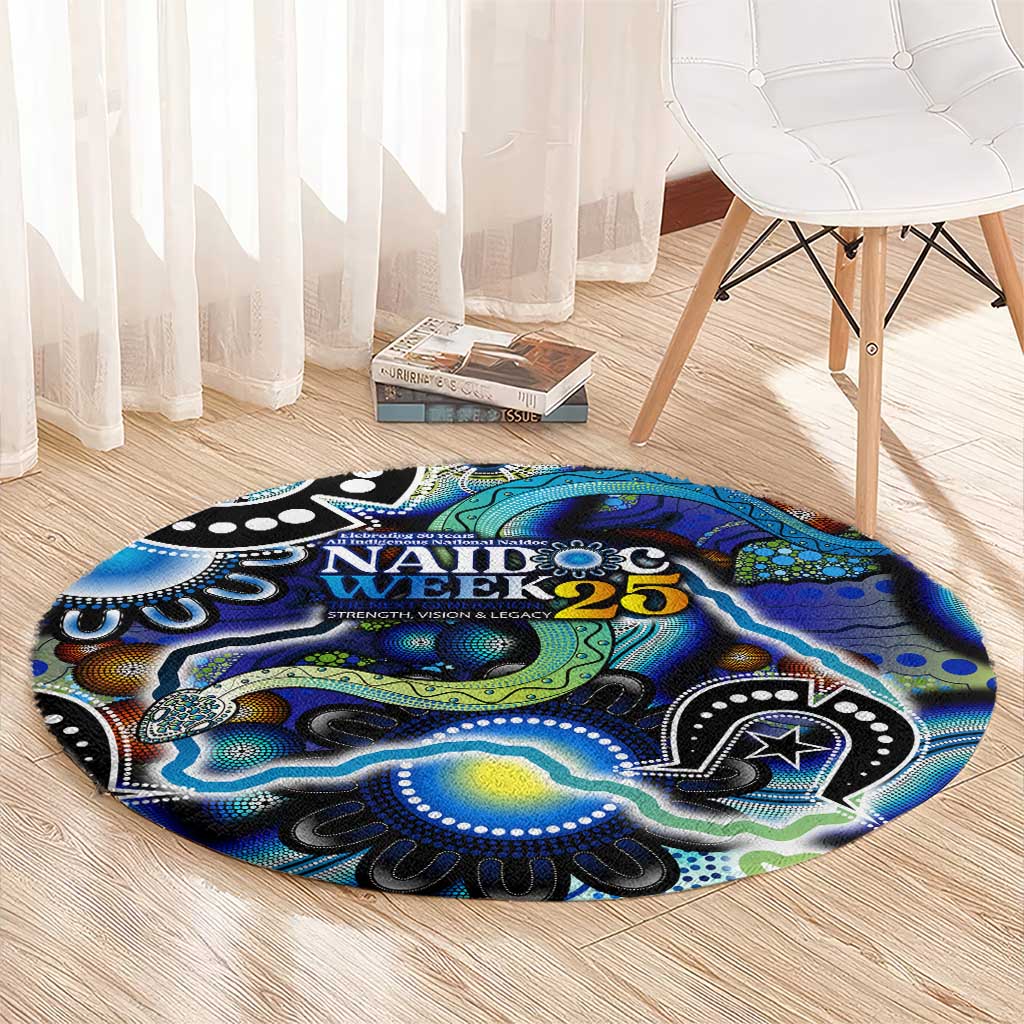 Carved in Culture Naidoc Week 2025 Round Carpet Aboriginal Indigenous Art