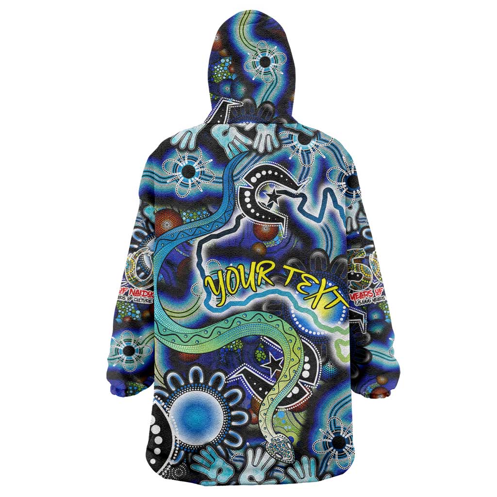 Personalised Carved in Culture Naidoc Week 2025 Wearable Blanket Hoodie Aboriginal Indigenous Art