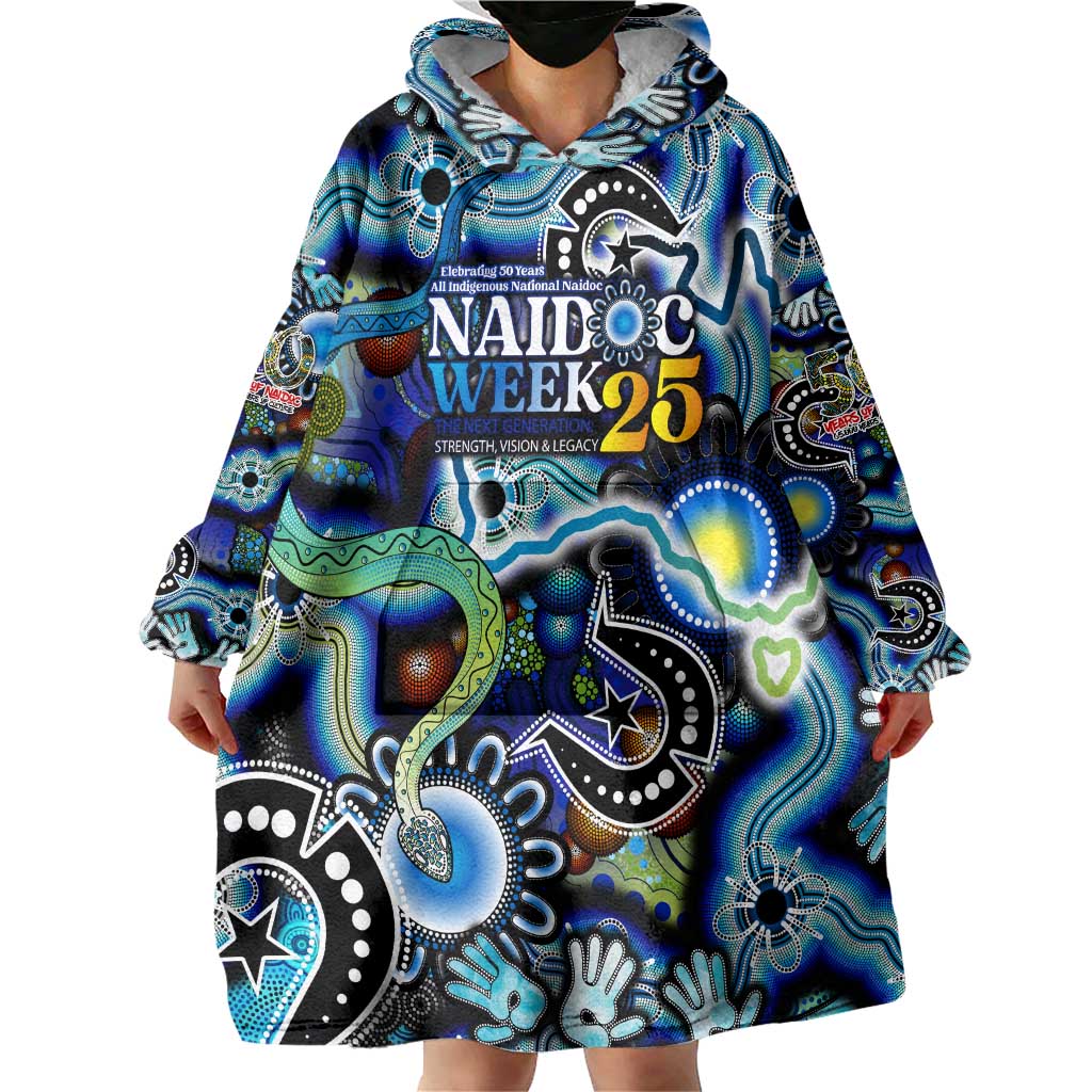 Personalised Carved in Culture Naidoc Week 2025 Wearable Blanket Hoodie Aboriginal Indigenous Art