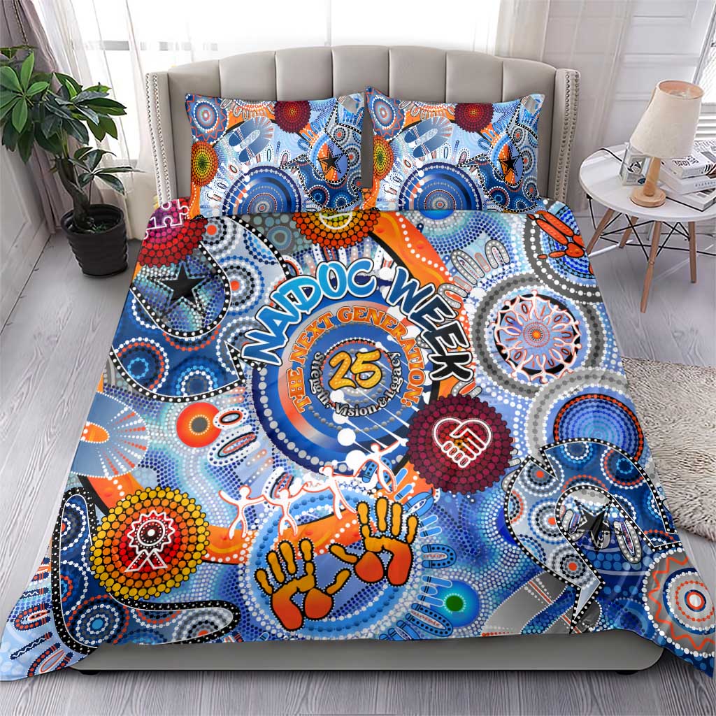 50 Years Of All-Indigenous National NAIDOC 2025 Bedding Set Indigenous Dot Painting, Strength Vision Legacy