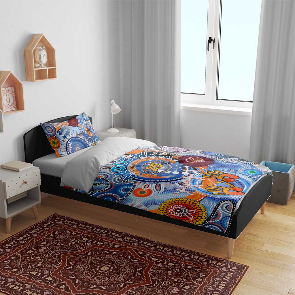 50 Years Of All-Indigenous National NAIDOC 2025 Bedding Set Indigenous Dot Painting, Strength Vision Legacy