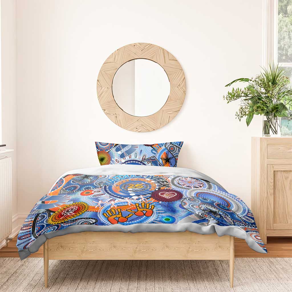 50 Years Of All-Indigenous National NAIDOC 2025 Bedding Set Indigenous Dot Painting, Strength Vision Legacy