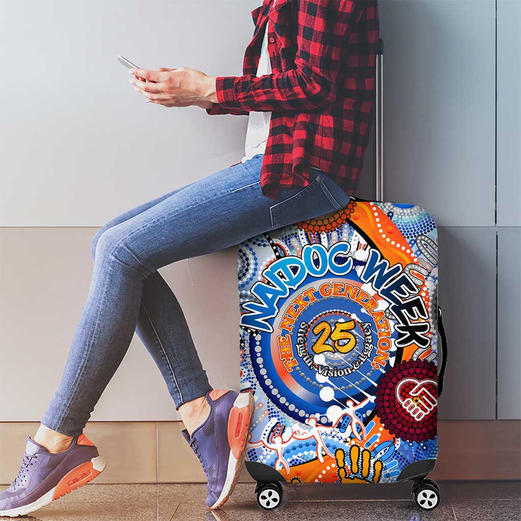 50 Years Of All-Indigenous National NAIDOC 2025 Luggage Cover Indigenous Dot Painting, Strength Vision Legacy