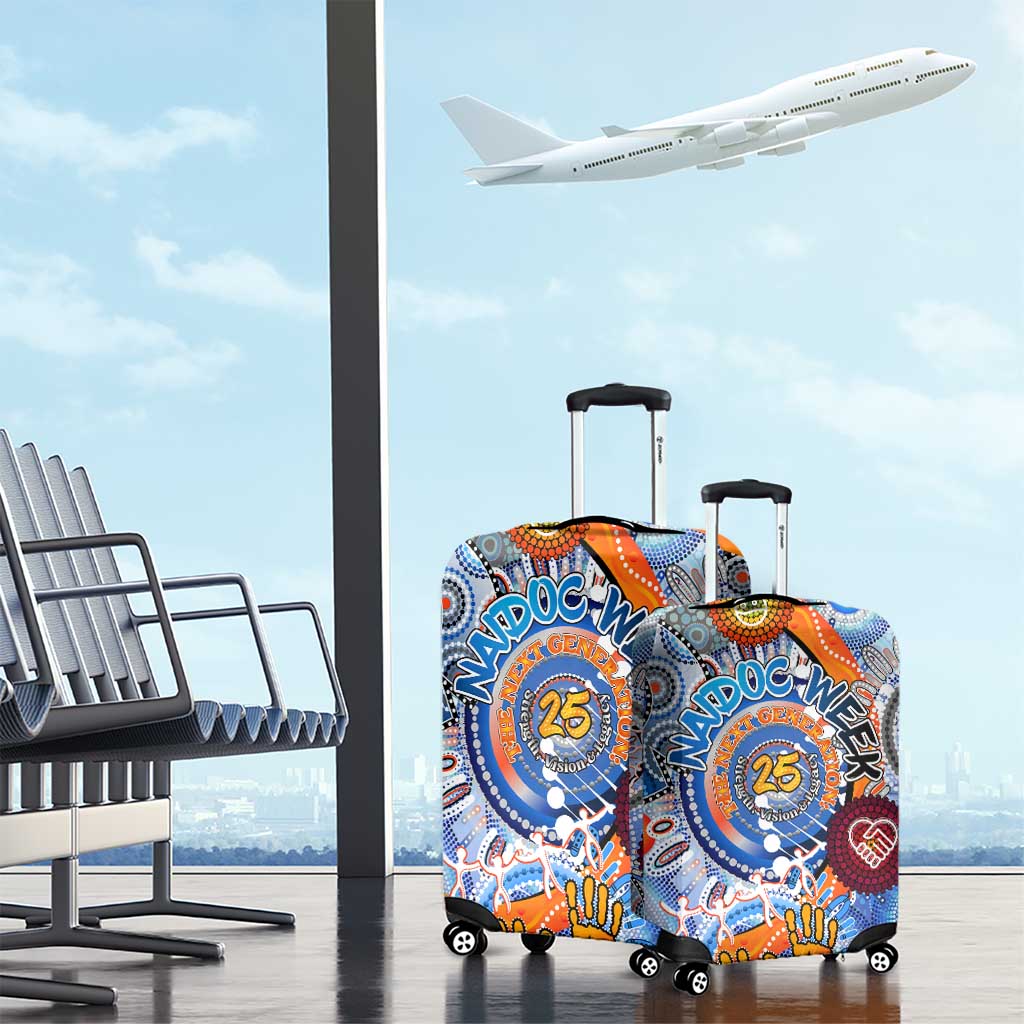 50 Years Of All-Indigenous National NAIDOC 2025 Luggage Cover Indigenous Dot Painting, Strength Vision Legacy