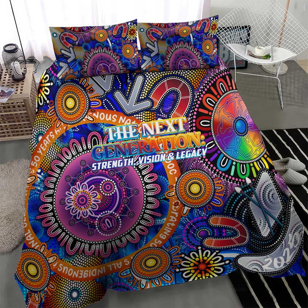 NAIDOC 2025 The Next Generation Bedding Set Celebrating 50 Years Naidoc Aboriginal Colorful