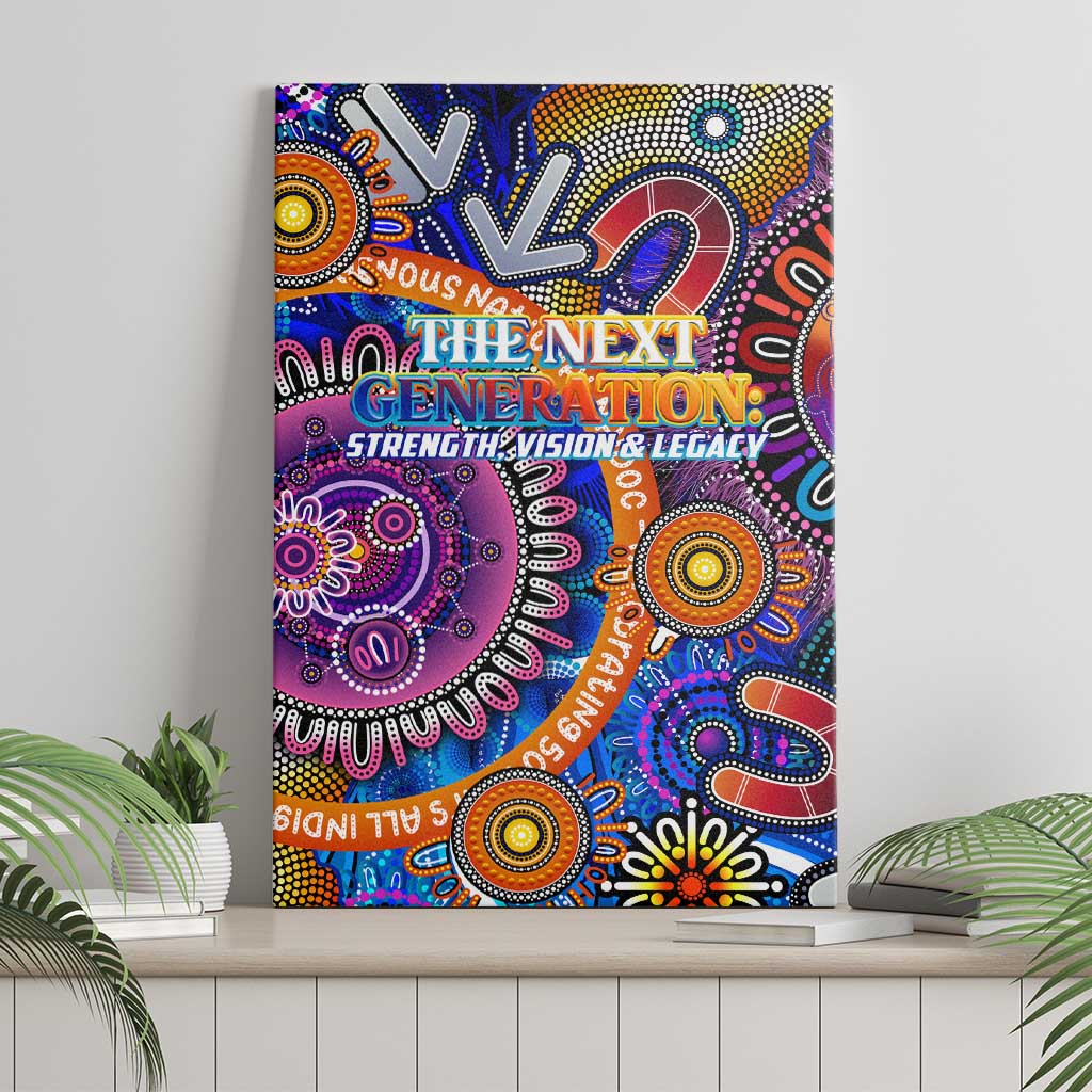NAIDOC 2025 The Next Generation Canvas Wall Art Celebrating 50 Years Naidoc Aboriginal Colorful