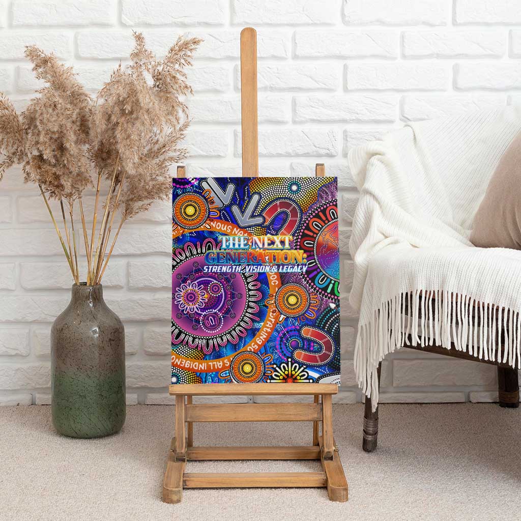 NAIDOC 2025 The Next Generation Canvas Wall Art Celebrating 50 Years Naidoc Aboriginal Colorful