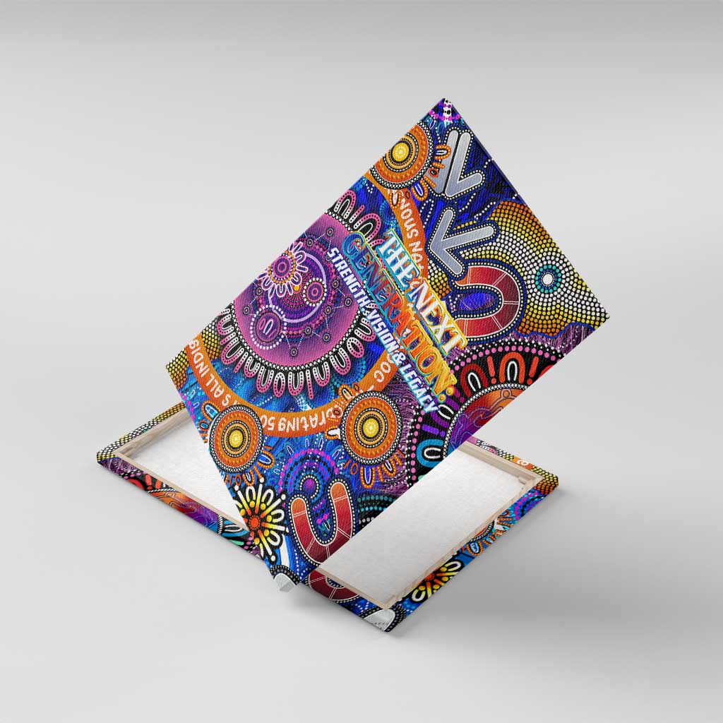 NAIDOC 2025 The Next Generation Canvas Wall Art Celebrating 50 Years Naidoc Aboriginal Colorful