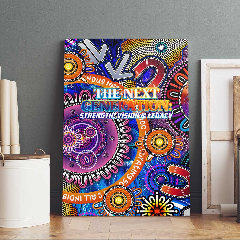 NAIDOC 2025 The Next Generation Canvas Wall Art Celebrating 50 Years Naidoc Aboriginal Colorful