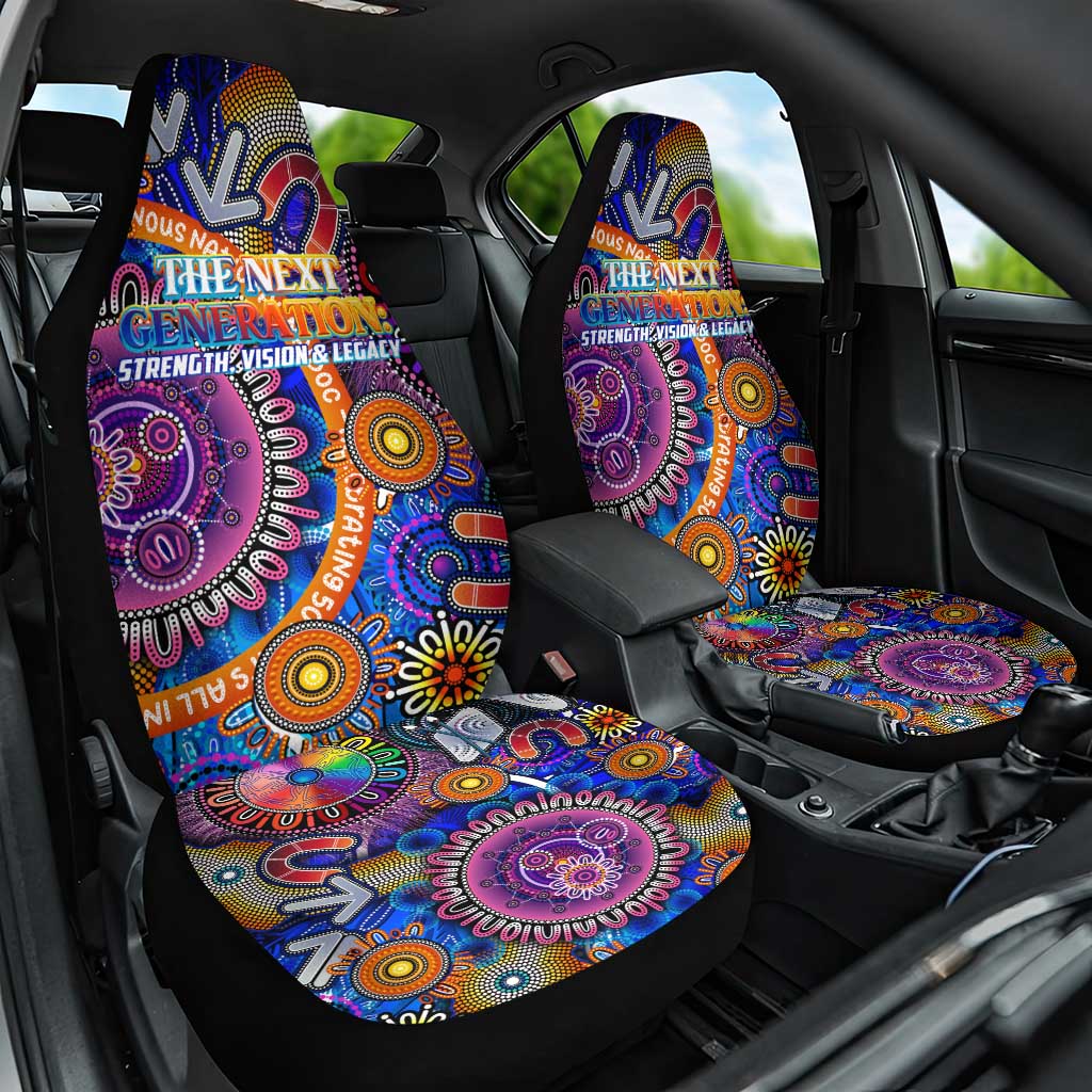 NAIDOC 2025 The Next Generation Car Seat Cover Celebrating 50 Years Naidoc Aboriginal Colorful