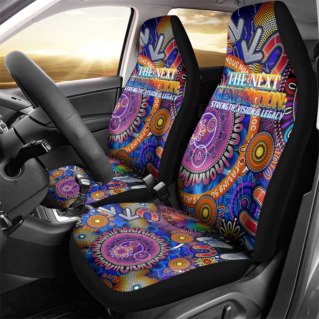 NAIDOC 2025 The Next Generation Car Seat Cover Celebrating 50 Years Naidoc Aboriginal Colorful