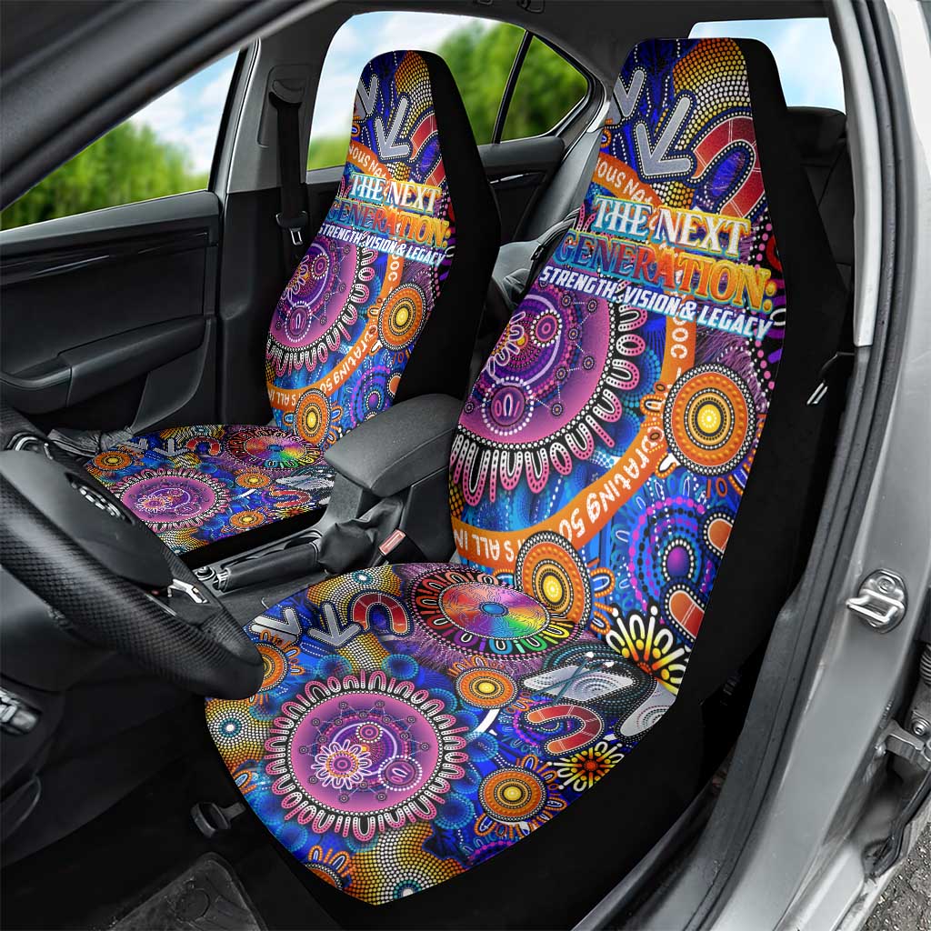 NAIDOC 2025 The Next Generation Car Seat Cover Celebrating 50 Years Naidoc Aboriginal Colorful