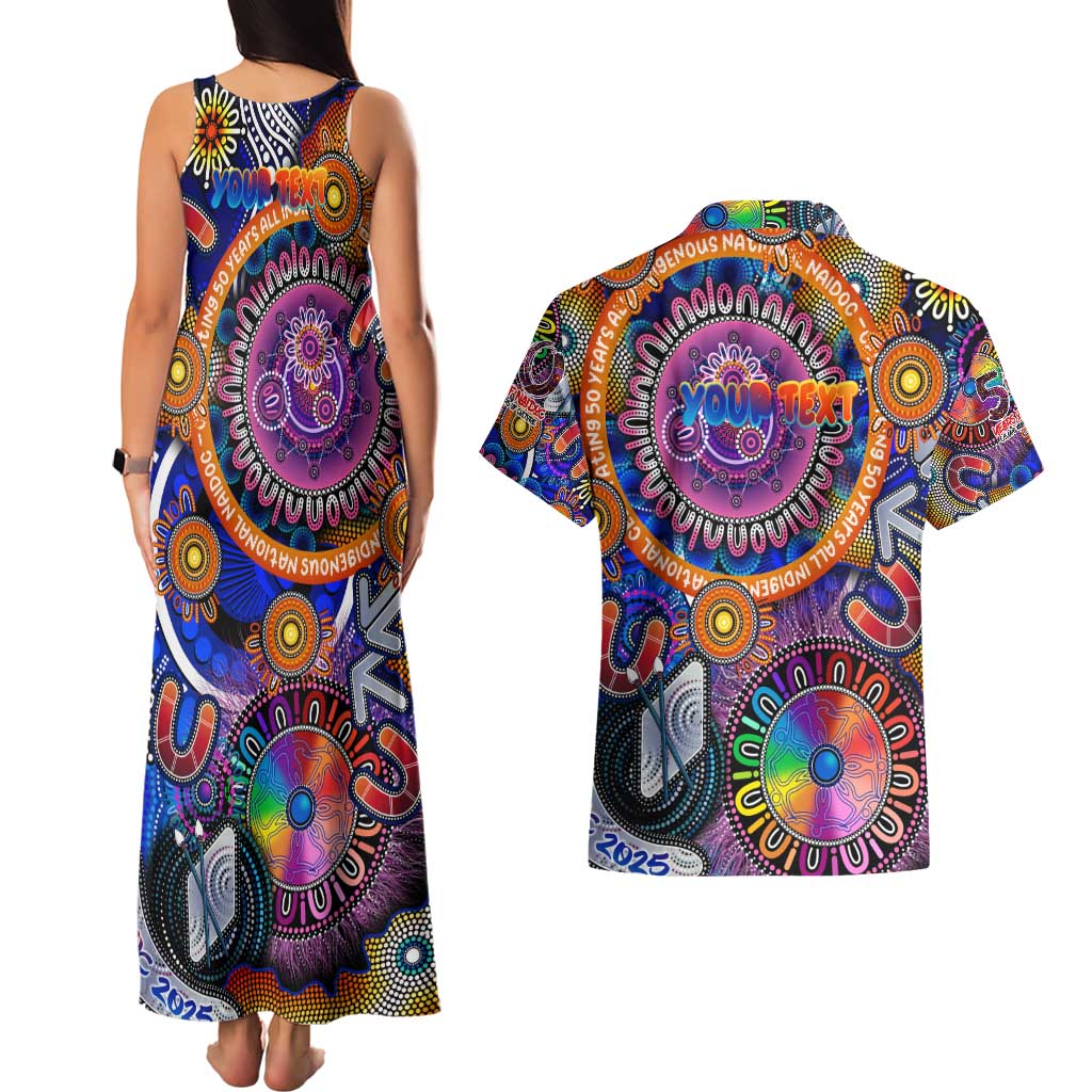 Personalised NAIDOC 2025 The Next Generation Couples Matching Tank Maxi Dress and Hawaiian Shirt Celebrating 50 Years Naidoc Aboriginal Colorful
