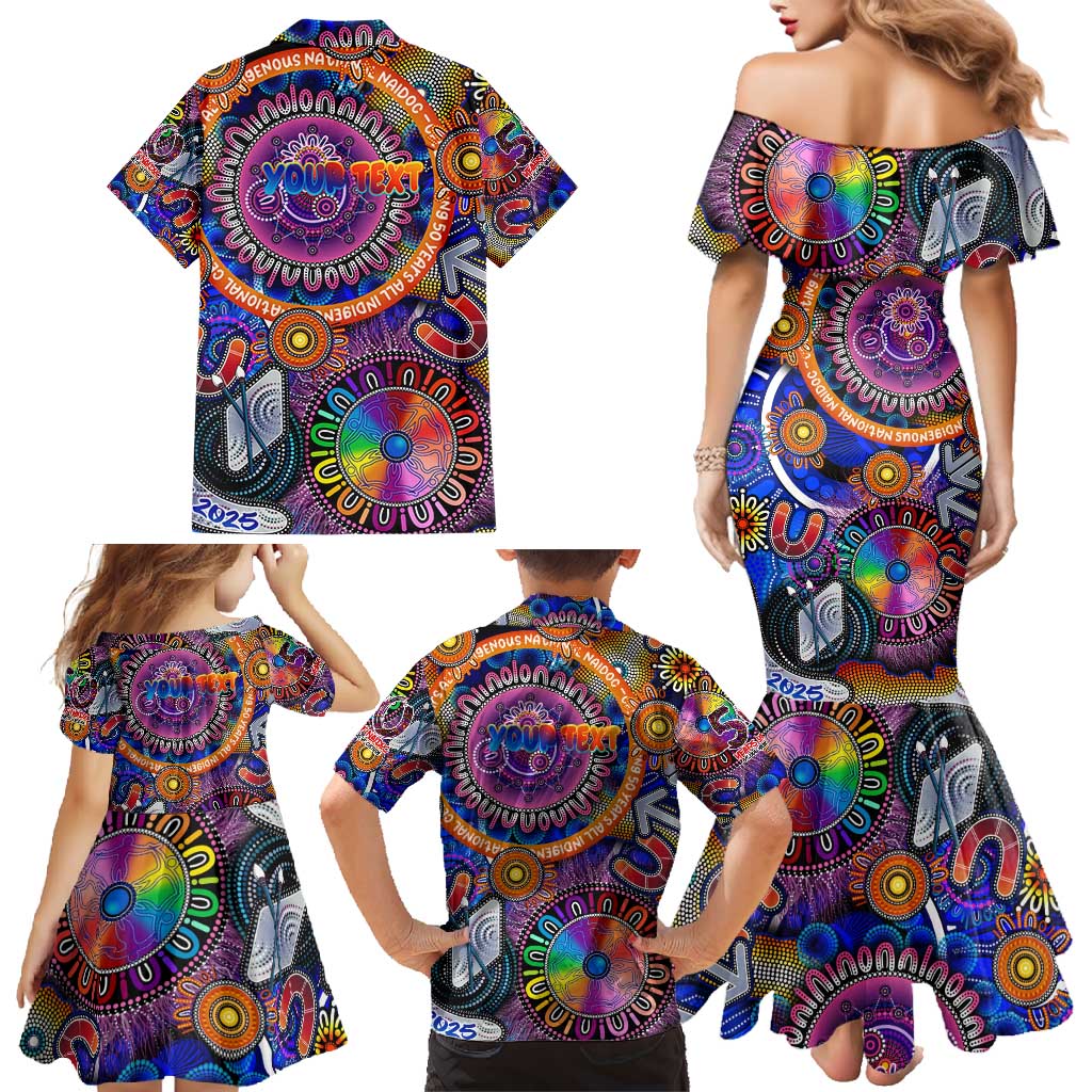 Personalised NAIDOC 2025 The Next Generation Family Matching Mermaid Dress and Hawaiian Shirt Celebrating 50 Years Naidoc Aboriginal Colorful