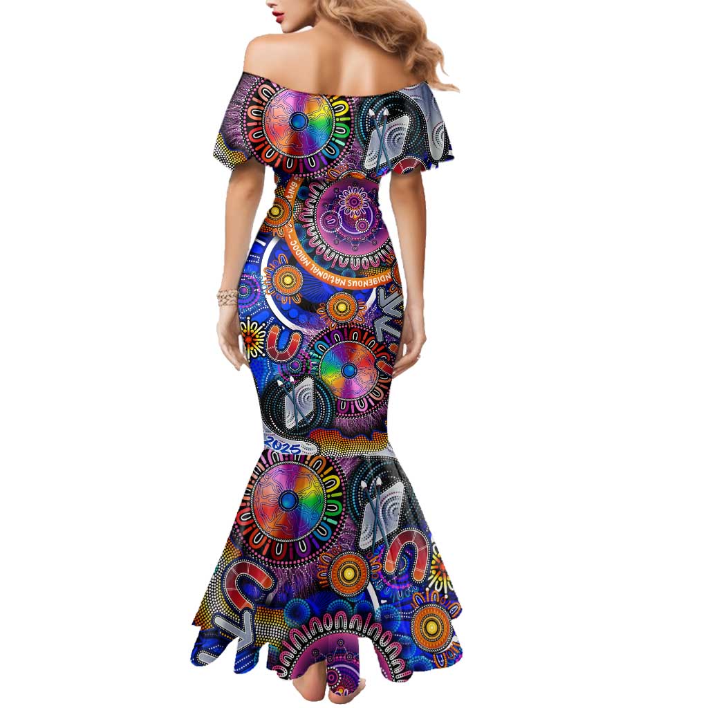 Personalised NAIDOC 2025 The Next Generation Family Matching Mermaid Dress and Hawaiian Shirt Celebrating 50 Years Naidoc Aboriginal Colorful
