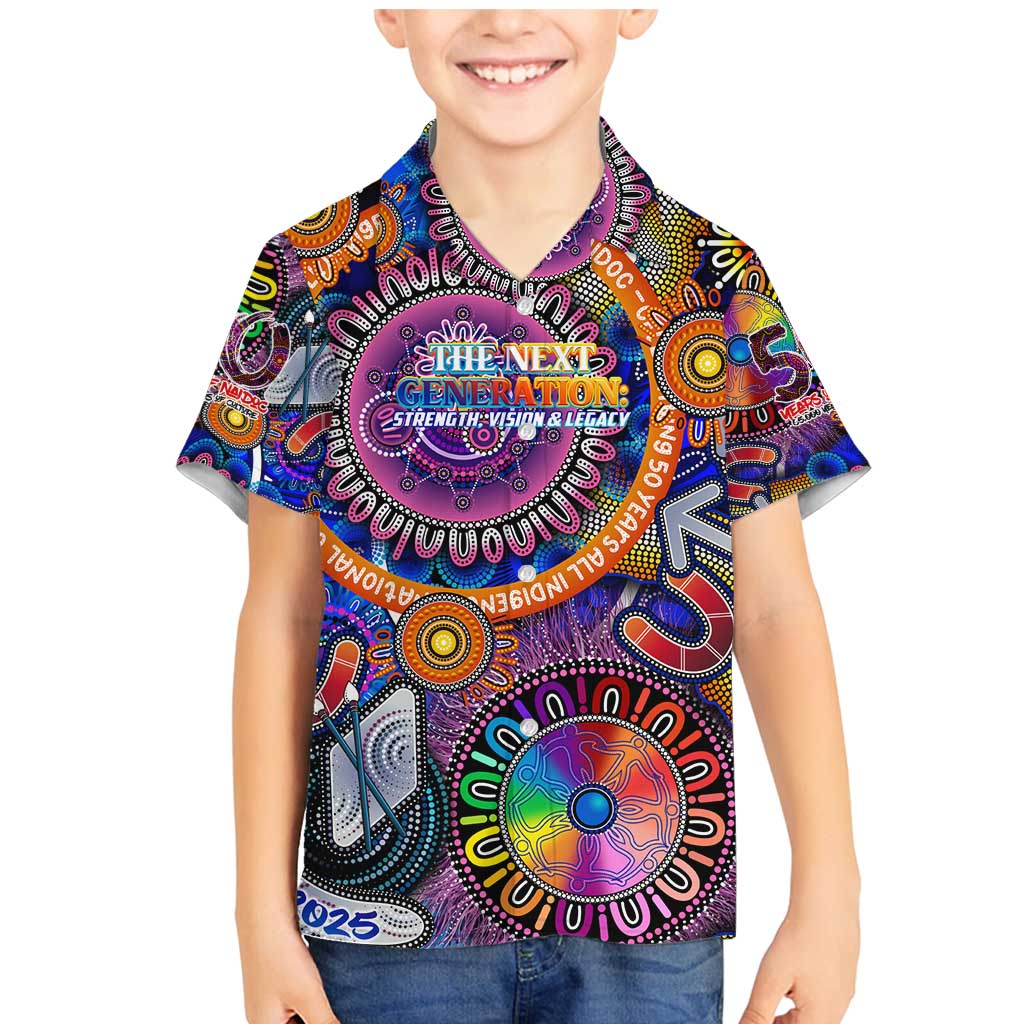 Personalised NAIDOC 2025 The Next Generation Family Matching Mermaid Dress and Hawaiian Shirt Celebrating 50 Years Naidoc Aboriginal Colorful