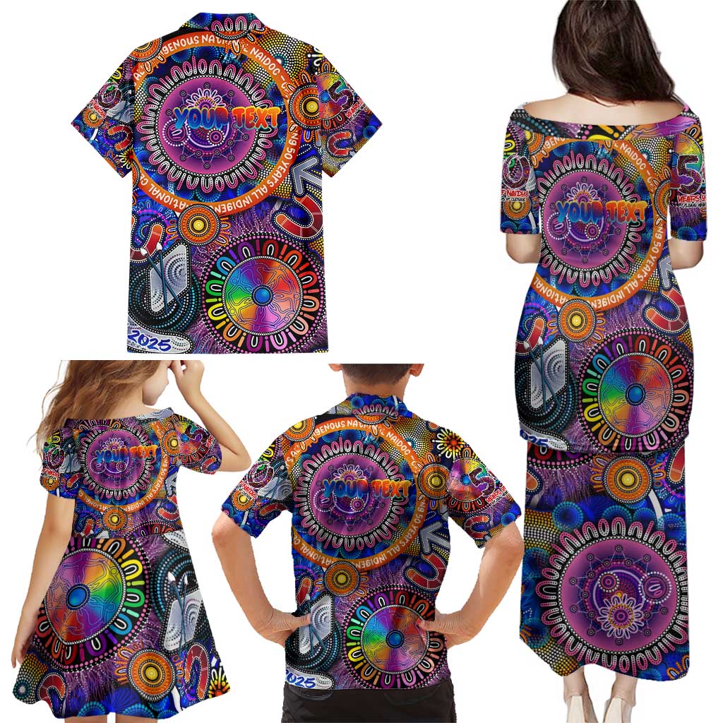 Personalised NAIDOC 2025 The Next Generation Family Matching Puletasi and Hawaiian Shirt Celebrating 50 Years Naidoc Aboriginal Colorful
