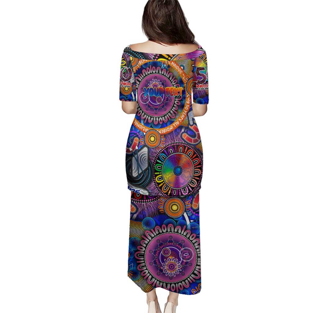 Personalised NAIDOC 2025 The Next Generation Family Matching Puletasi and Hawaiian Shirt Celebrating 50 Years Naidoc Aboriginal Colorful