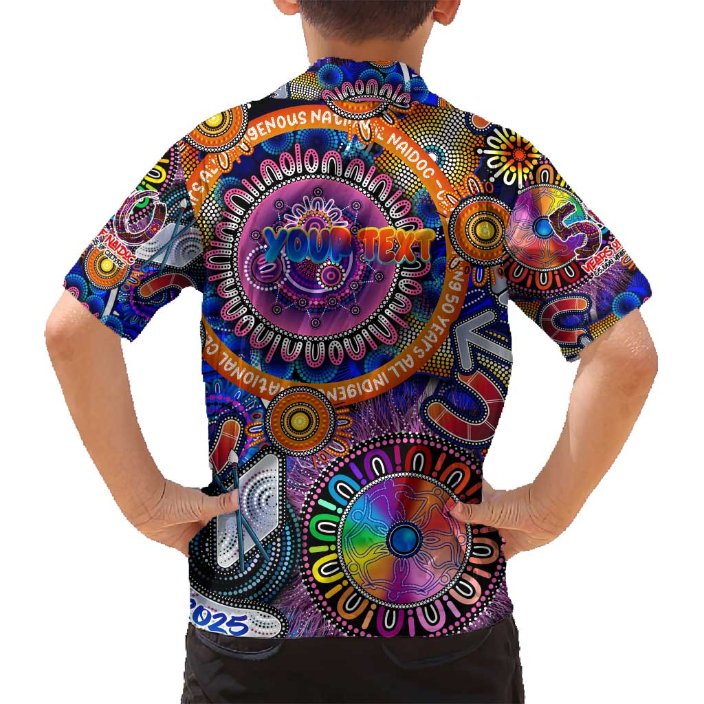 Personalised NAIDOC 2025 The Next Generation Family Matching Summer Maxi Dress and Hawaiian Shirt Celebrating 50 Years Naidoc Aboriginal Colorful