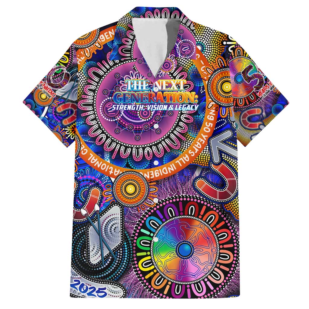 Personalised NAIDOC 2025 The Next Generation Family Matching Summer Maxi Dress and Hawaiian Shirt Celebrating 50 Years Naidoc Aboriginal Colorful