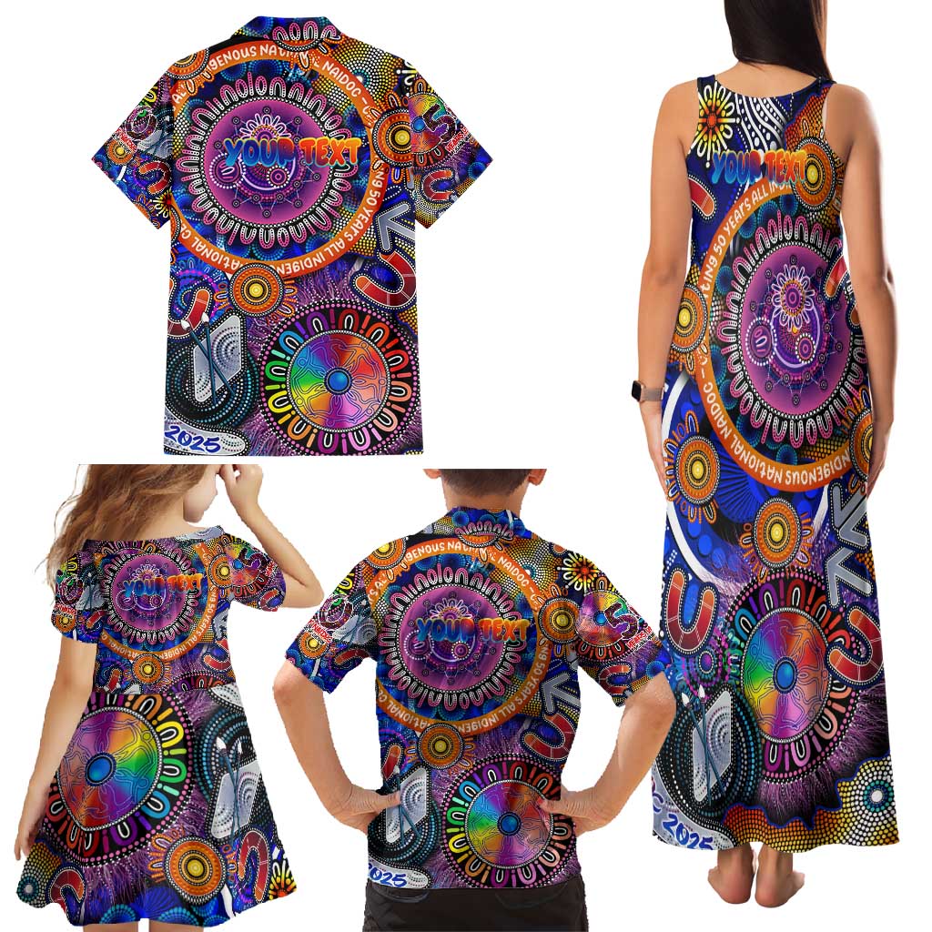 Personalised NAIDOC 2025 The Next Generation Family Matching Tank Maxi Dress and Hawaiian Shirt Celebrating 50 Years Naidoc Aboriginal Colorful