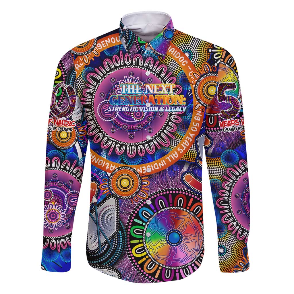 Personalised NAIDOC 2025 The Next Generation Family Matching Tank Maxi Dress and Hawaiian Shirt Celebrating 50 Years Naidoc Aboriginal Colorful