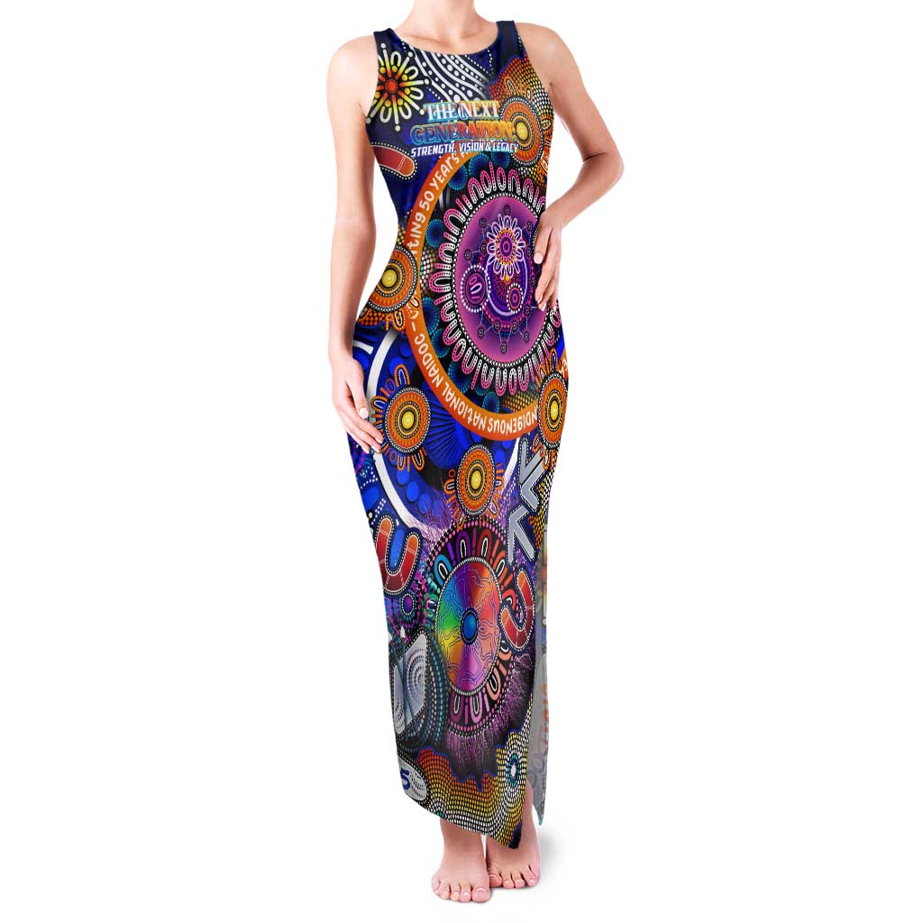 Personalised NAIDOC 2025 The Next Generation Family Matching Tank Maxi Dress and Hawaiian Shirt Celebrating 50 Years Naidoc Aboriginal Colorful