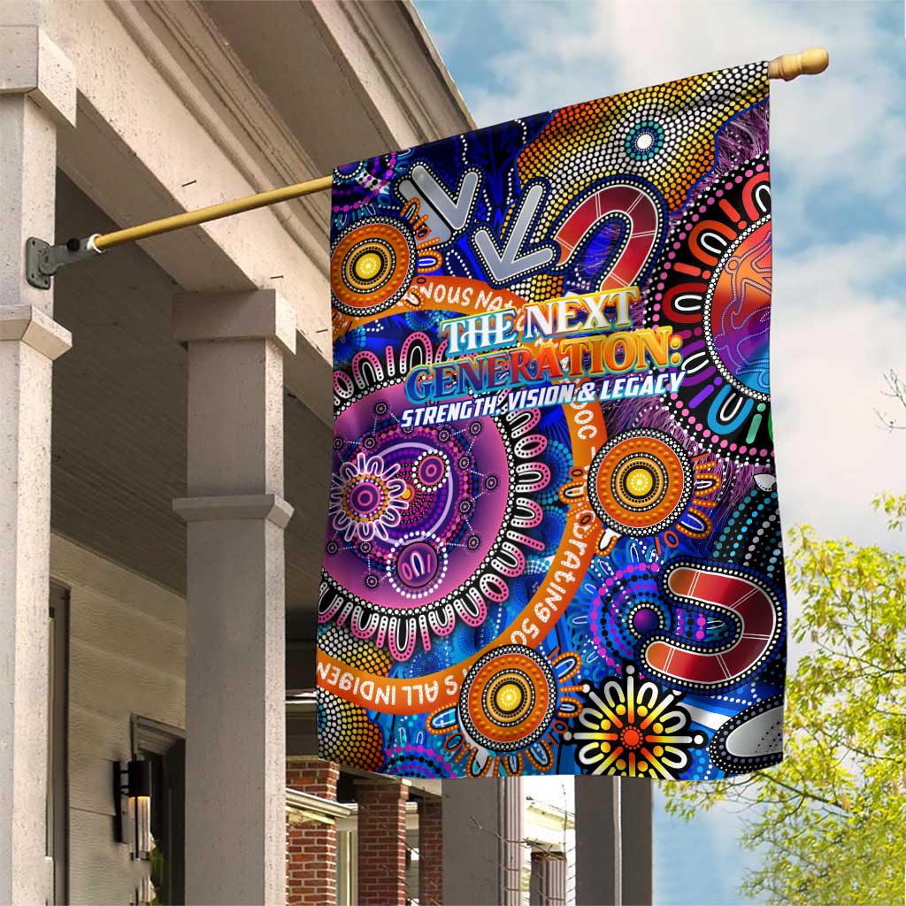 NAIDOC 2025 The Next Generation Garden Flag Celebrating 50 Years Naidoc Aboriginal Colorful