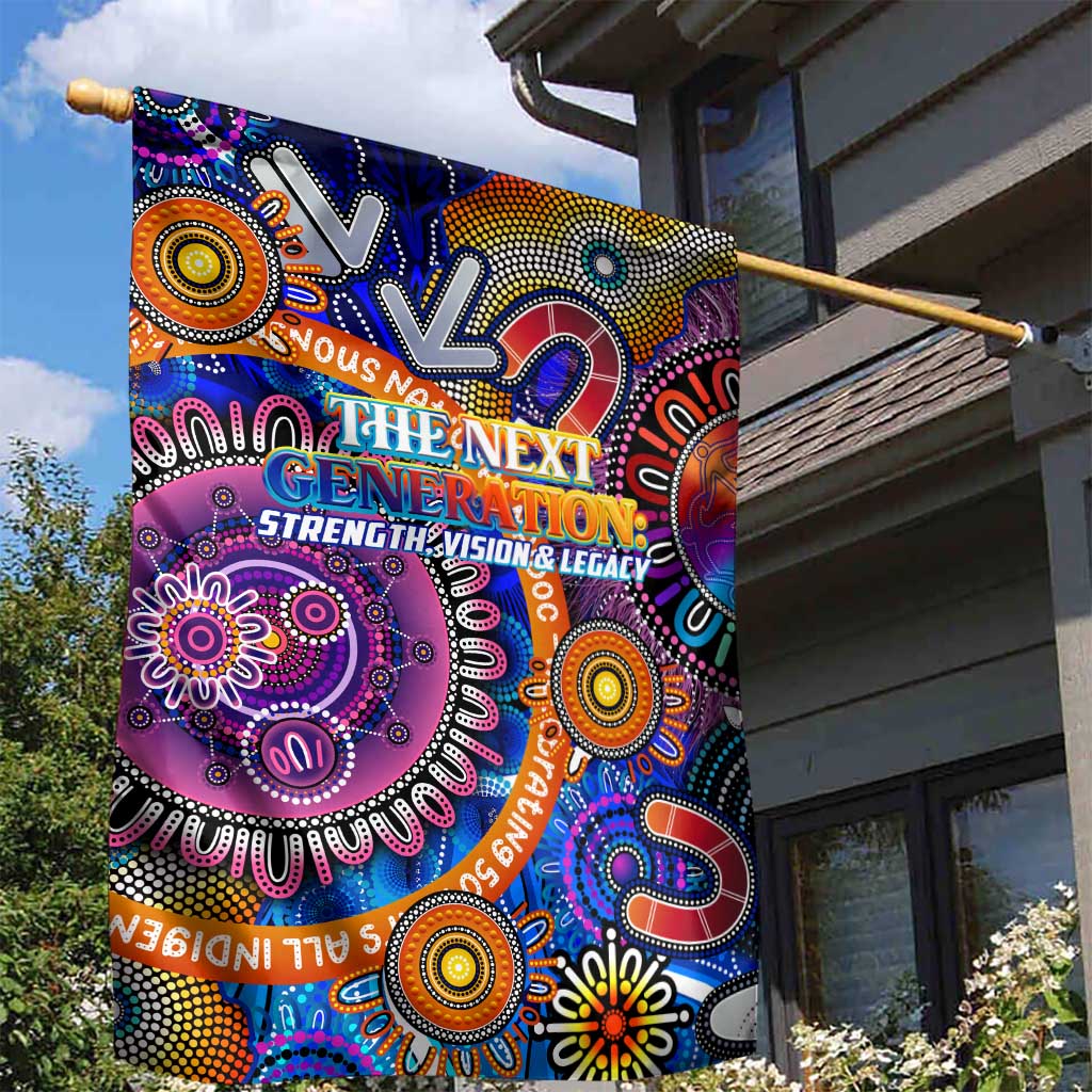 NAIDOC 2025 The Next Generation Garden Flag Celebrating 50 Years Naidoc Aboriginal Colorful