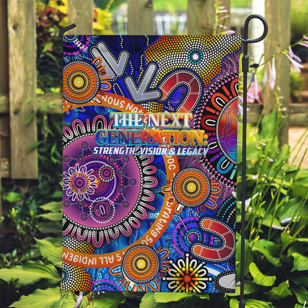 NAIDOC 2025 The Next Generation Garden Flag Celebrating 50 Years Naidoc Aboriginal Colorful