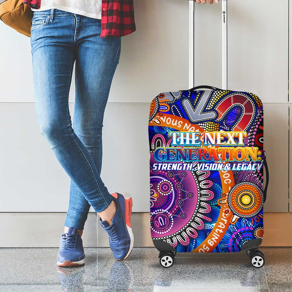 NAIDOC 2025 The Next Generation Luggage Cover Celebrating 50 Years Naidoc Aboriginal Colorful