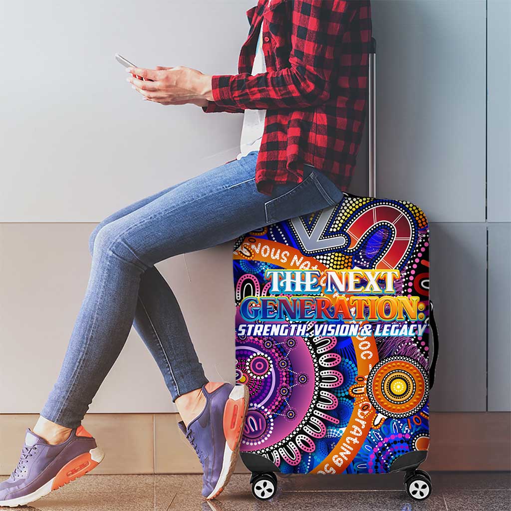 NAIDOC 2025 The Next Generation Luggage Cover Celebrating 50 Years Naidoc Aboriginal Colorful
