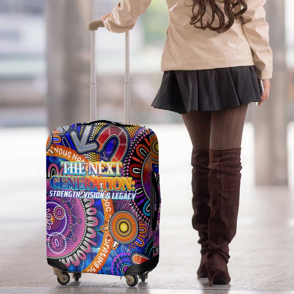 NAIDOC 2025 The Next Generation Luggage Cover Celebrating 50 Years Naidoc Aboriginal Colorful