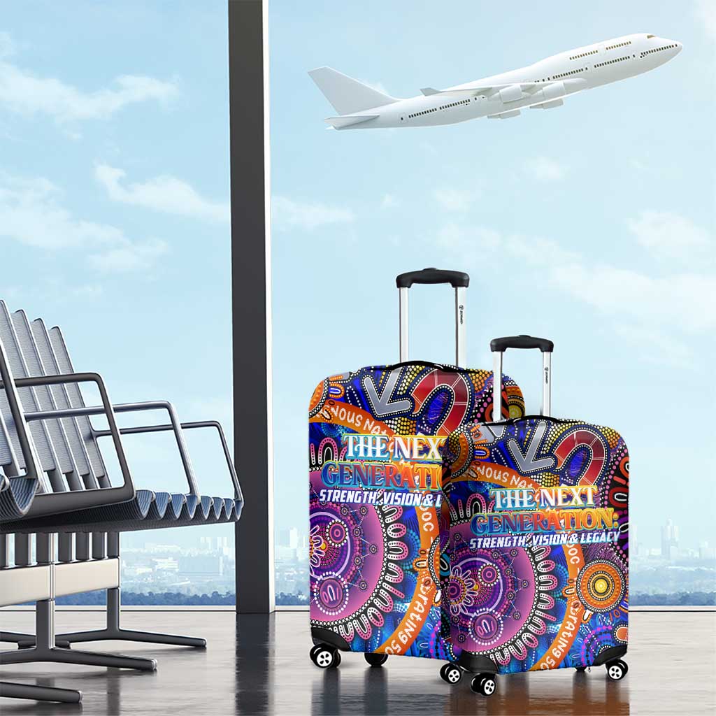 NAIDOC 2025 The Next Generation Luggage Cover Celebrating 50 Years Naidoc Aboriginal Colorful