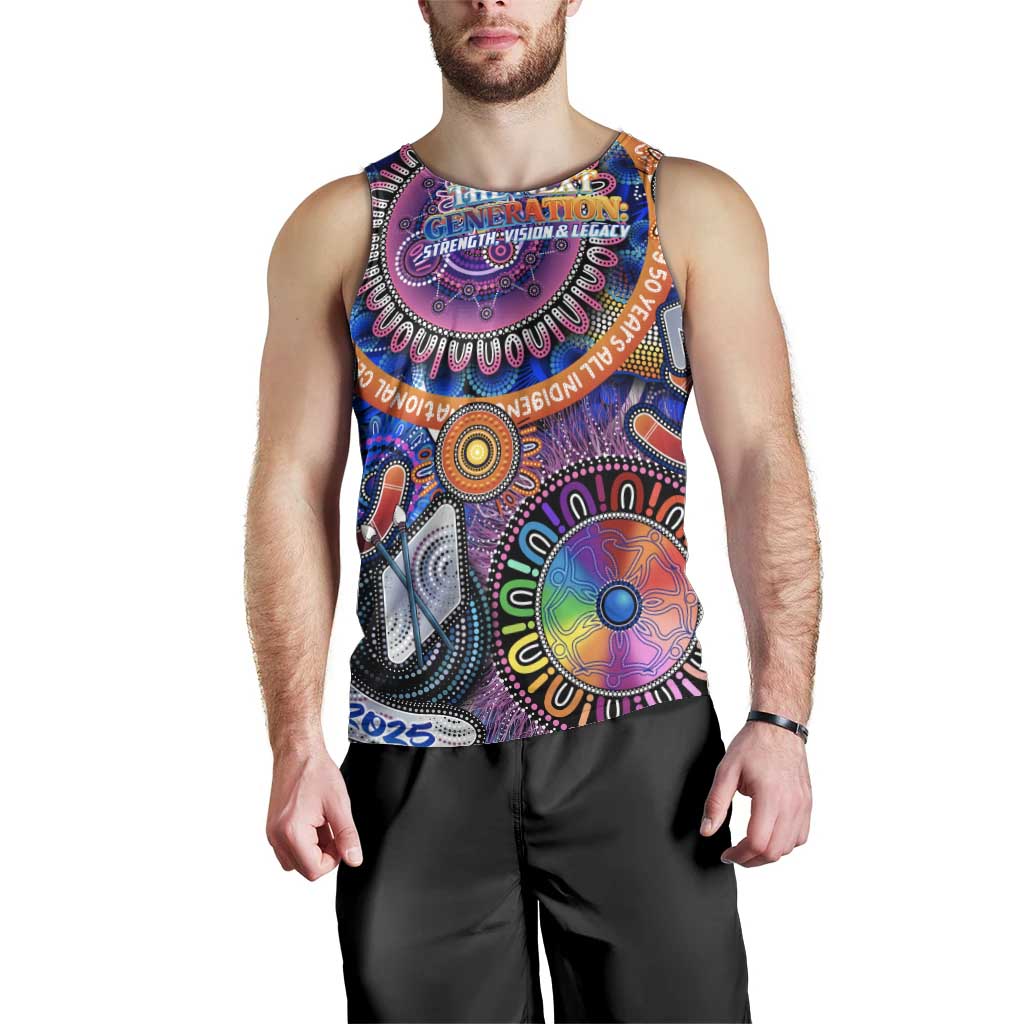Personalised NAIDOC 2025 The Next Generation Men Tank Top Celebrating 50 Years Naidoc Aboriginal Colorful