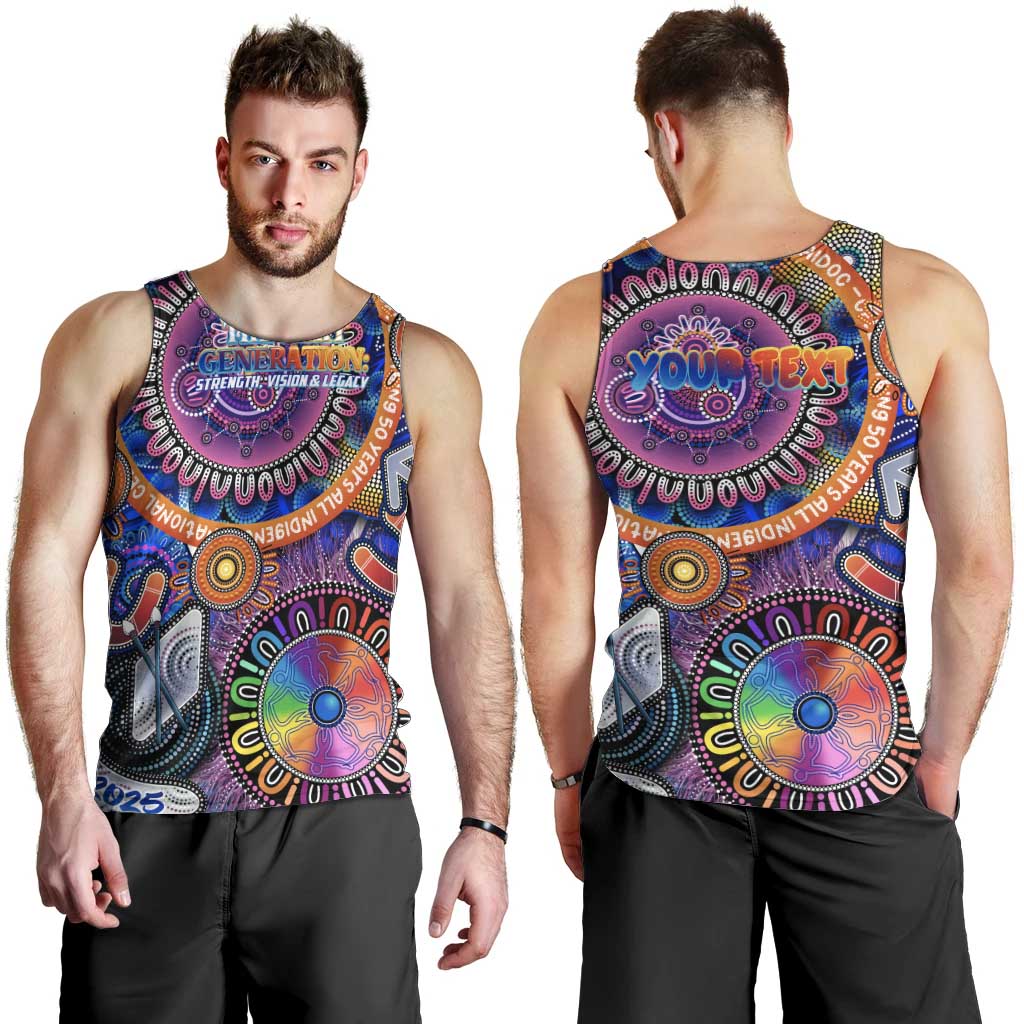 Personalised NAIDOC 2025 The Next Generation Men Tank Top Celebrating 50 Years Naidoc Aboriginal Colorful