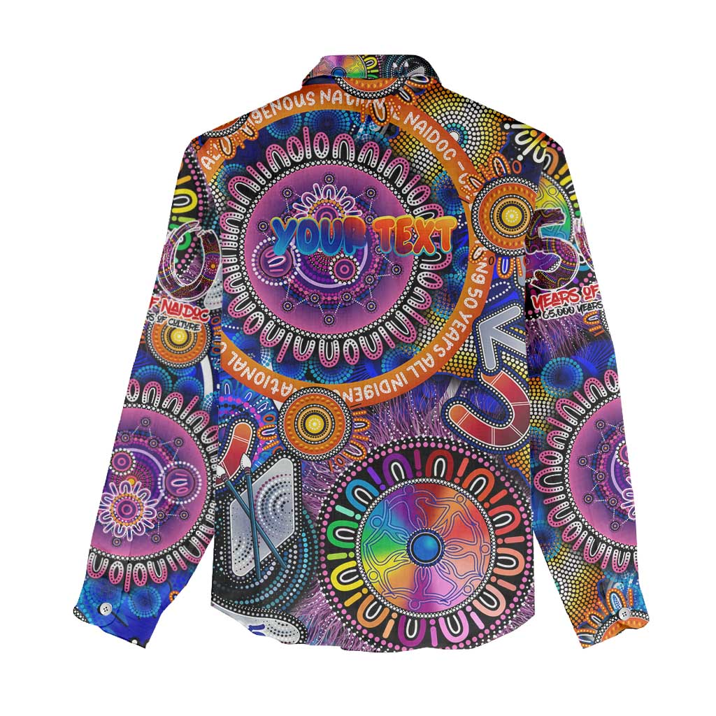 Personalised NAIDOC 2025 The Next Generation Women Casual Shirt Celebrating 50 Years Naidoc Aboriginal Colorful