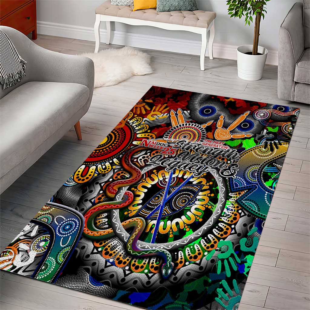Naidoc Week 2025 Don't Forget Roots Area Rug 50 Years of Naidoc, 65000 Years of Culture