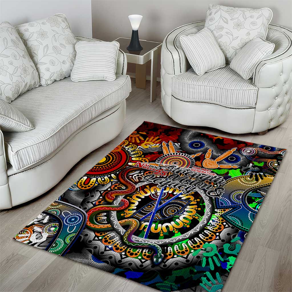 Naidoc Week 2025 Don't Forget Roots Area Rug 50 Years of Naidoc, 65000 Years of Culture