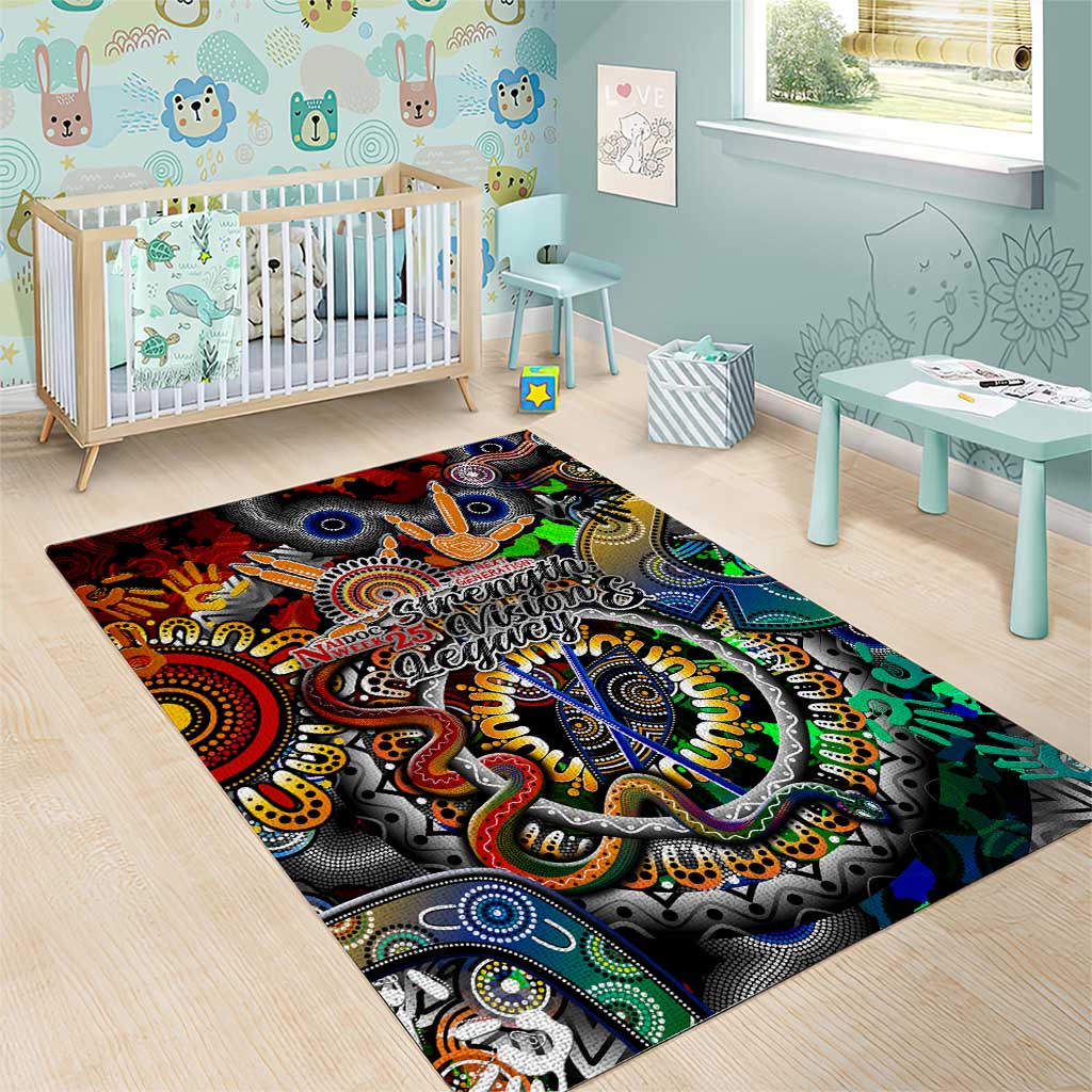Naidoc Week 2025 Don't Forget Roots Area Rug 50 Years of Naidoc, 65000 Years of Culture