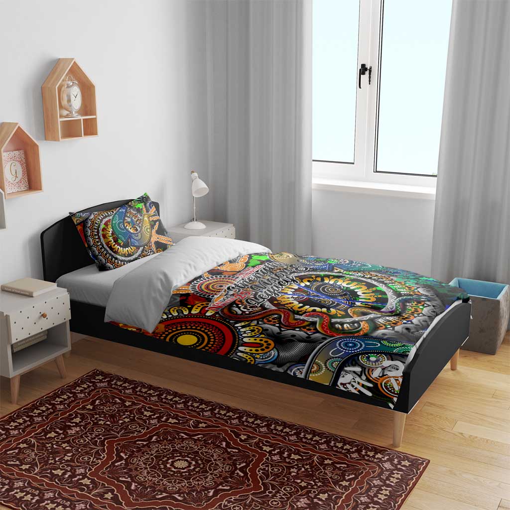 Naidoc Week 2025 Don't Forget Roots Bedding Set 50 Years of Naidoc, 65000 Years of Culture