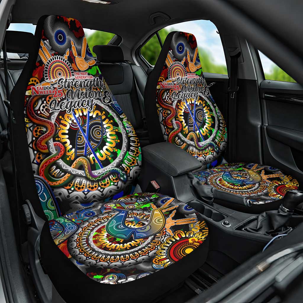 Naidoc Week 2025 Don't Forget Roots Car Seat Cover 50 Years of Naidoc, 65000 Years of Culture