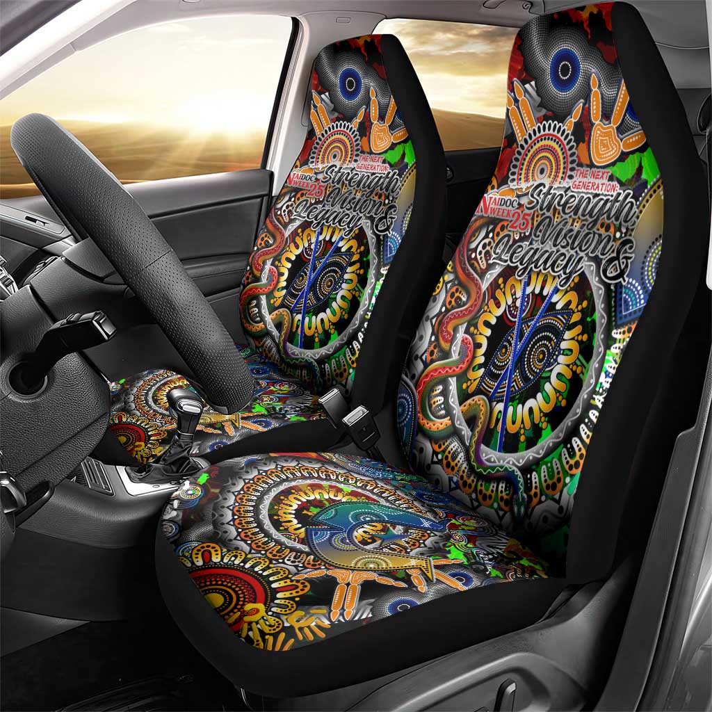 Naidoc Week 2025 Don't Forget Roots Car Seat Cover 50 Years of Naidoc, 65000 Years of Culture