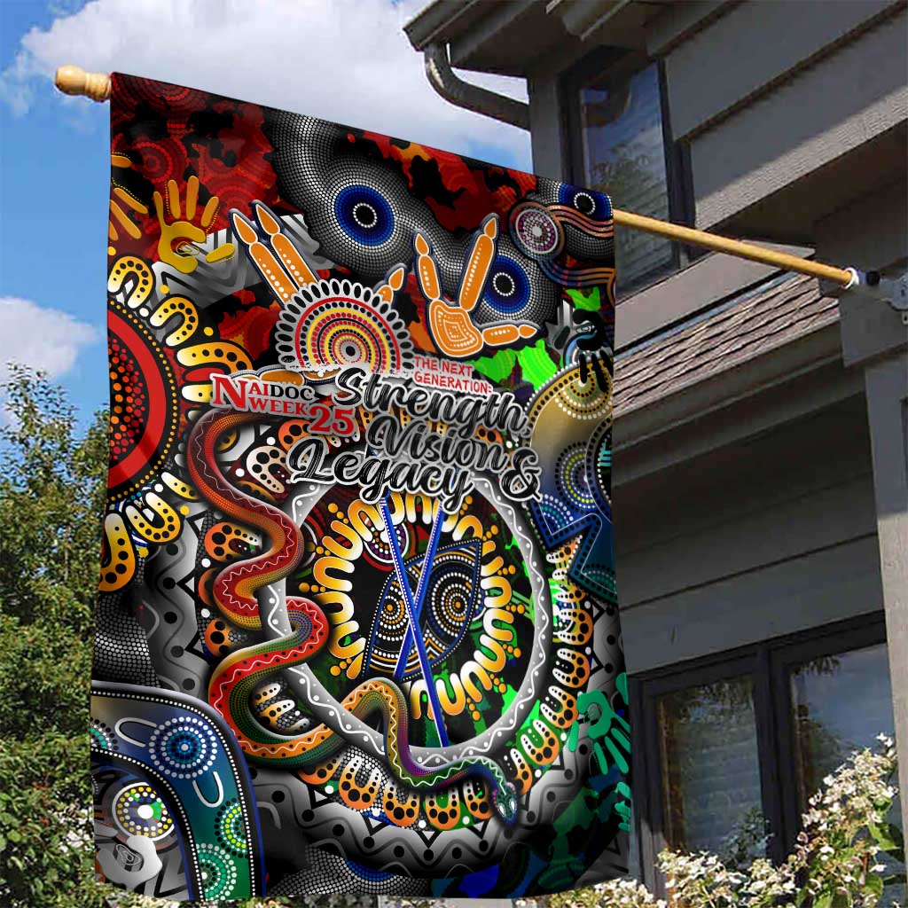 Naidoc Week 2025 Don't Forget Roots Garden Flag 50 Years of Naidoc, 65000 Years of Culture